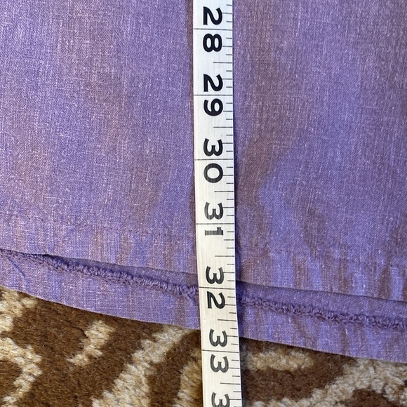 Sympatico Hemp/Tencel Midi Skirt Women’s L Purple Lagenlook Boho Made in USA - Picture 9 of 10